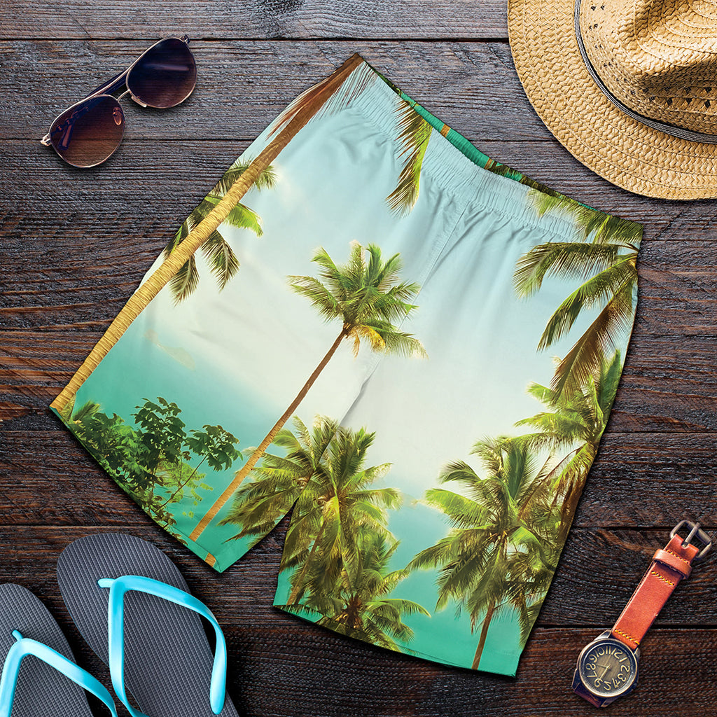 Coconut Tree Print Men's Shorts
