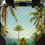 Coconut Tree Print Pet Car Back Seat Cover