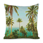 Coconut Tree Print Pillow Cover