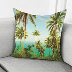 Coconut Tree Print Pillow Cover