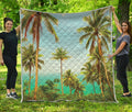 Coconut Tree Print Quilt