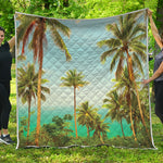 Coconut Tree Print Quilt
