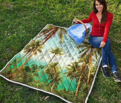 Coconut Tree Print Quilt