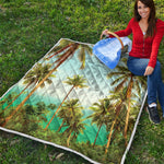 Coconut Tree Print Quilt