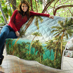 Coconut Tree Print Quilt