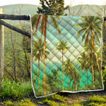 Coconut Tree Print Quilt