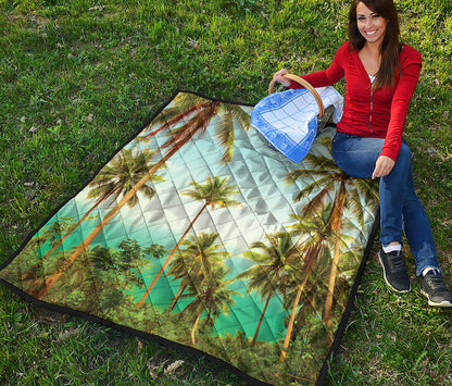Coconut Tree Print Quilt