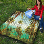 Coconut Tree Print Quilt