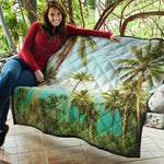 Coconut Tree Print Quilt