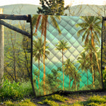 Coconut Tree Print Quilt