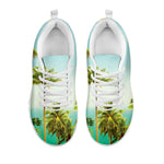 Coconut Tree Print White Sneakers