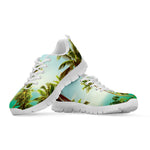 Coconut Tree Print White Sneakers