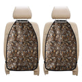 Coffee And Dessert Drawing Pattern Print Car Seat Organizers