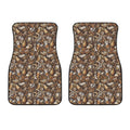 Coffee And Dessert Drawing Pattern Print Front Car Floor Mats