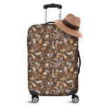 Coffee And Dessert Drawing Pattern Print Luggage Cover