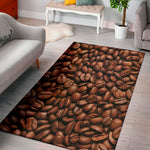 Coffee Beans Print Area Rug