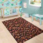 Coffee Beans Print Area Rug