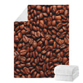 Coffee Beans Print Blanket