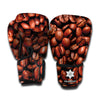 Coffee Beans Print Boxing Gloves