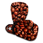 Coffee Beans Print Boxing Gloves