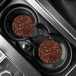 Coffee Beans Print Car Coasters
