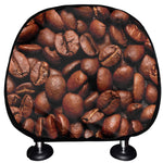 Coffee Beans Print Car Headrest Covers