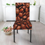 Coffee Beans Print Dining Chair Slipcover