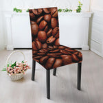Coffee Beans Print Dining Chair Slipcover