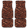 Coffee Beans Print Front and Back Car Floor Mats