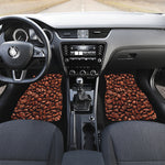 Coffee Beans Print Front and Back Car Floor Mats