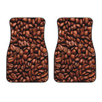 Coffee Beans Print Front Car Floor Mats