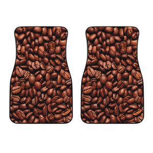 Coffee Beans Print Front Car Floor Mats