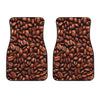 Coffee Beans Print Front Car Floor Mats