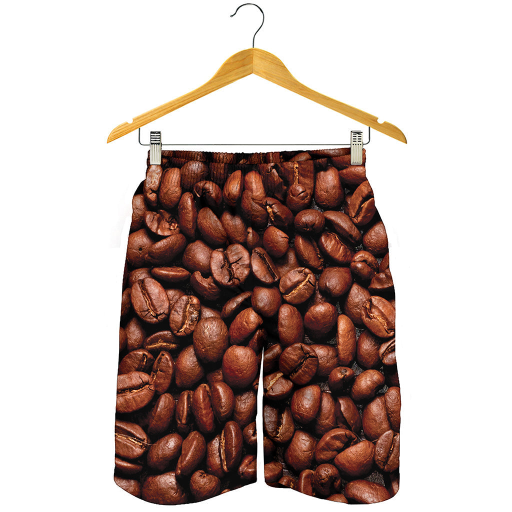 Coffee Beans Print Men's Shorts