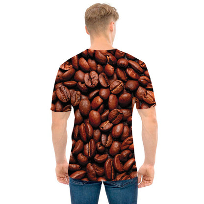 Coffee Beans Print Men's T-Shirt