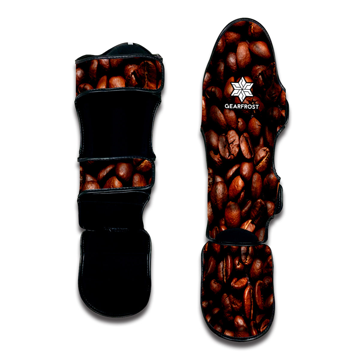 Coffee Beans Print Muay Thai Shin Guard