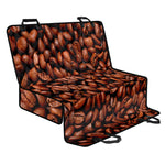 Coffee Beans Print Pet Car Back Seat Cover