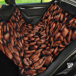 Coffee Beans Print Pet Car Back Seat Cover