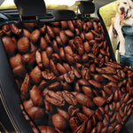 Coffee Beans Print Pet Car Back Seat Cover