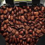 Coffee Beans Print Pet Car Back Seat Cover