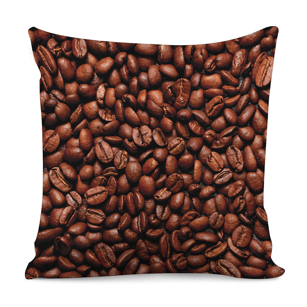 Coffee Beans Print Pillow Cover