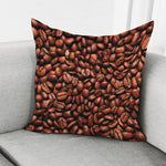 Coffee Beans Print Pillow Cover