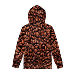 Coffee Beans Print Pullover Hoodie