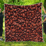 Coffee Beans Print Quilt