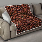 Coffee Beans Print Quilt