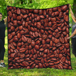 Coffee Beans Print Quilt