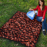 Coffee Beans Print Quilt