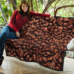 Coffee Beans Print Quilt