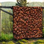 Coffee Beans Print Quilt