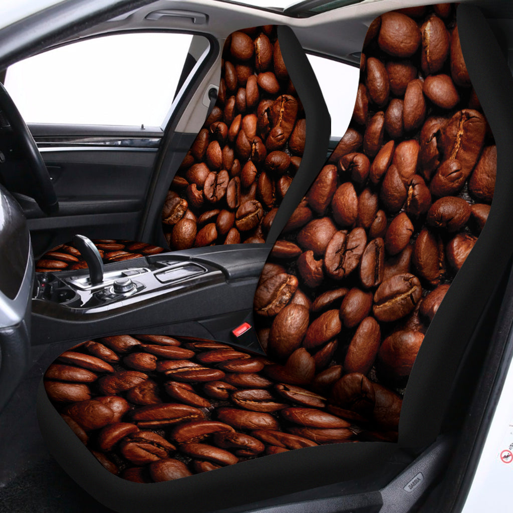 Coffee Beans Print Universal Fit Car Seat Covers